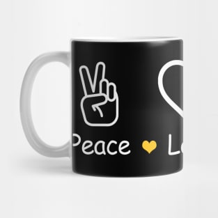 Peace Love Penguins lover Mug